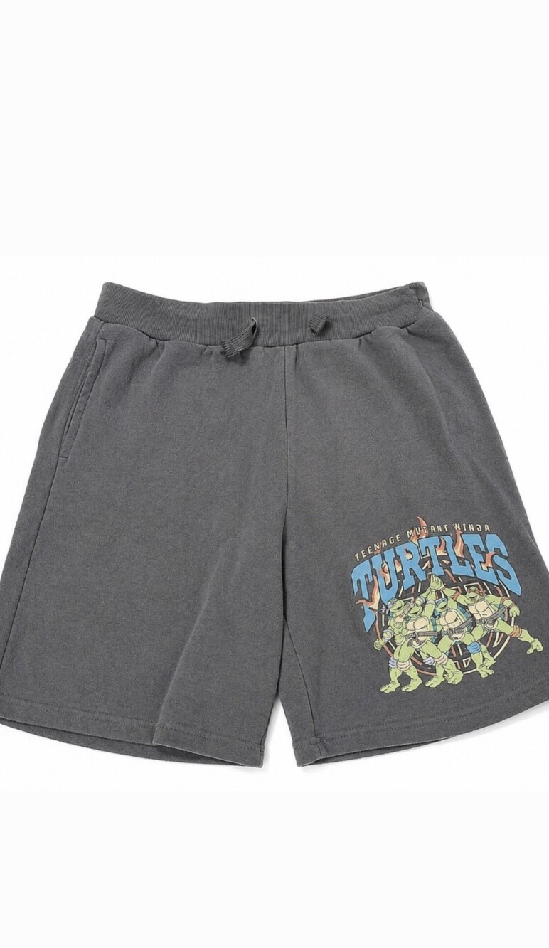 Nickelodeon Gray Teenage Mutant Ninja Turtles Logo Shorts